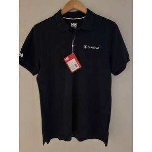 NWT Helly Hansen Crew Polo Shirt Mens Size M Navy Branded "Guardant"